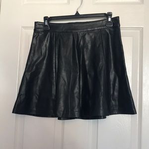 H&M Vegan leather skater skirt
